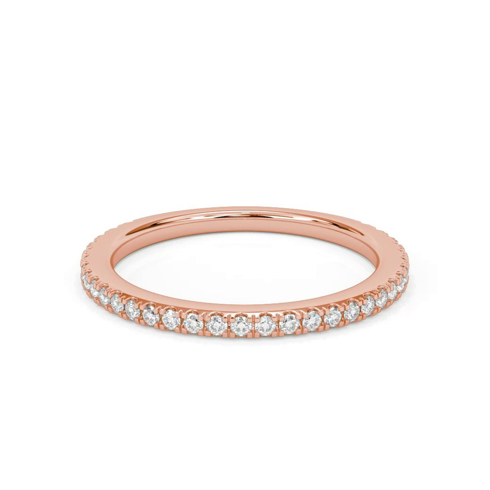 360 degree view of Caroline Pavé Diamond Band