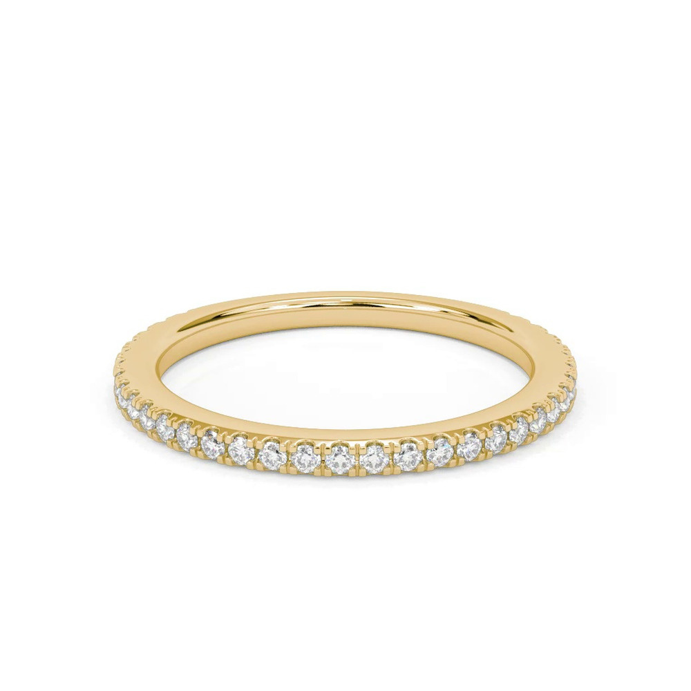 360 degree view of Caroline Pavé Diamond Band
