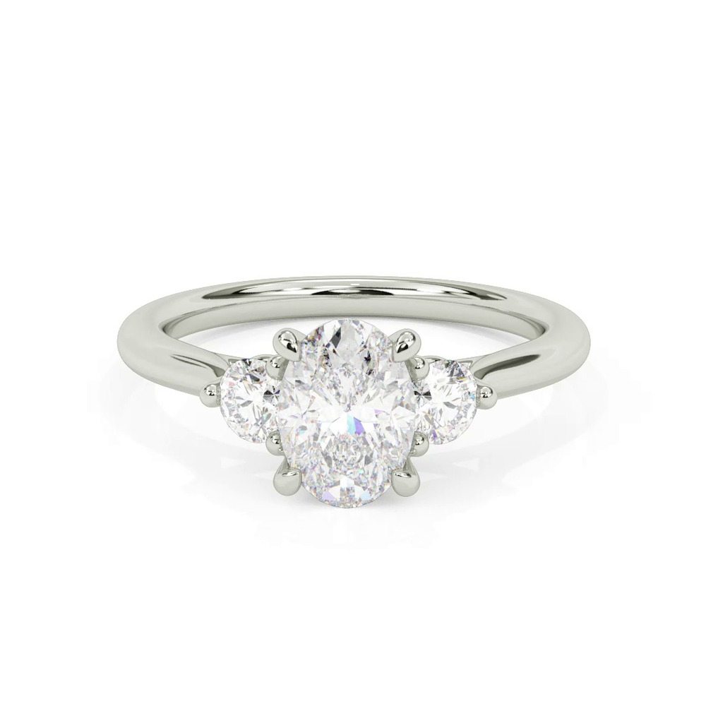 360 degree view of Dianne Trellis 3-Stone Engagement Ring