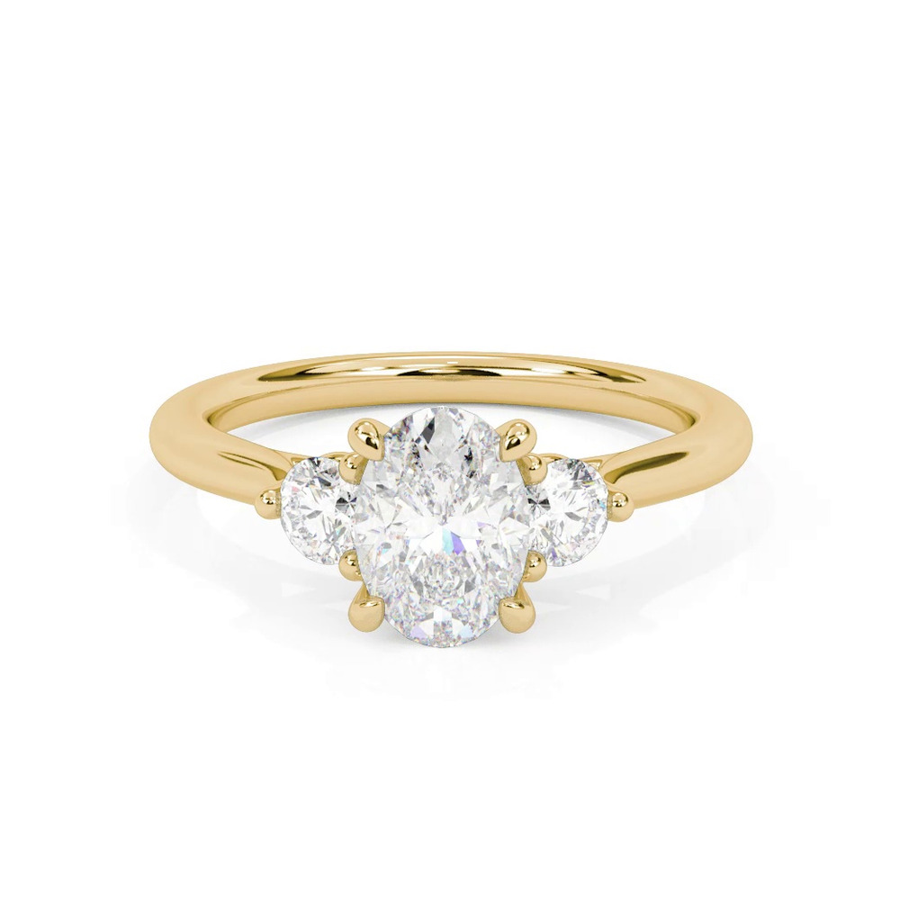 360 degree view of Dianne Trellis 3-Stone Engagement Ring