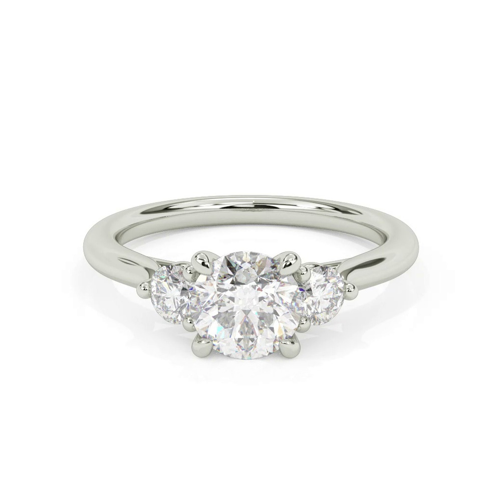 360 degree view of Dianne Trellis 3-Stone Engagement Ring