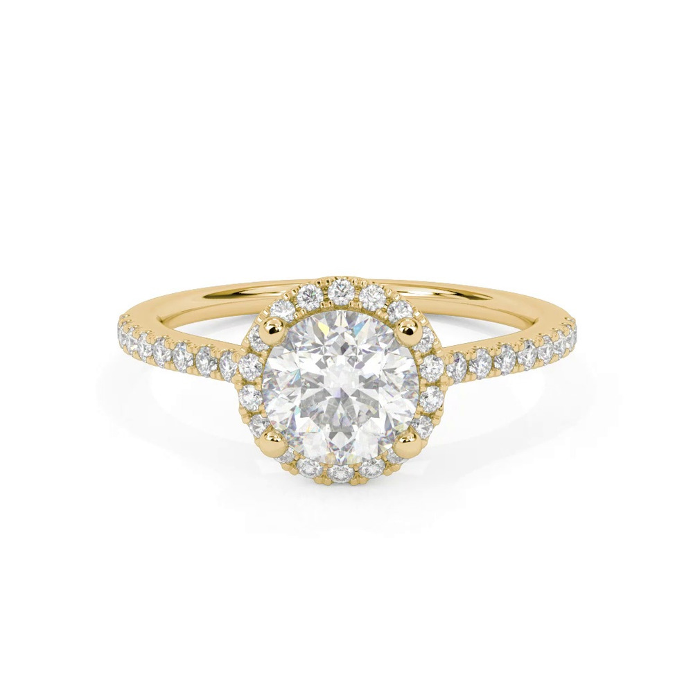 360 degree view of Tasha Diamond Halo Engagement Ring