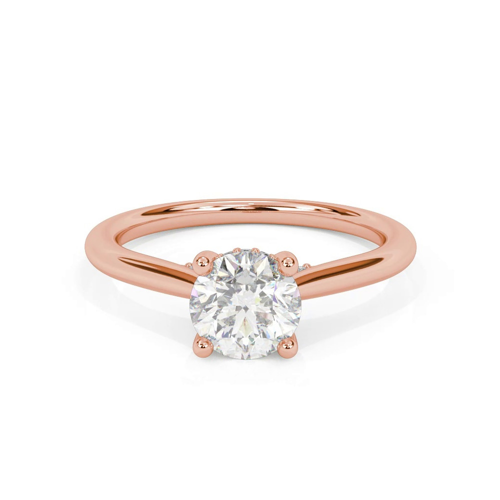 360 degree view of Kate Hidden Halo Diamond Engagement Ring