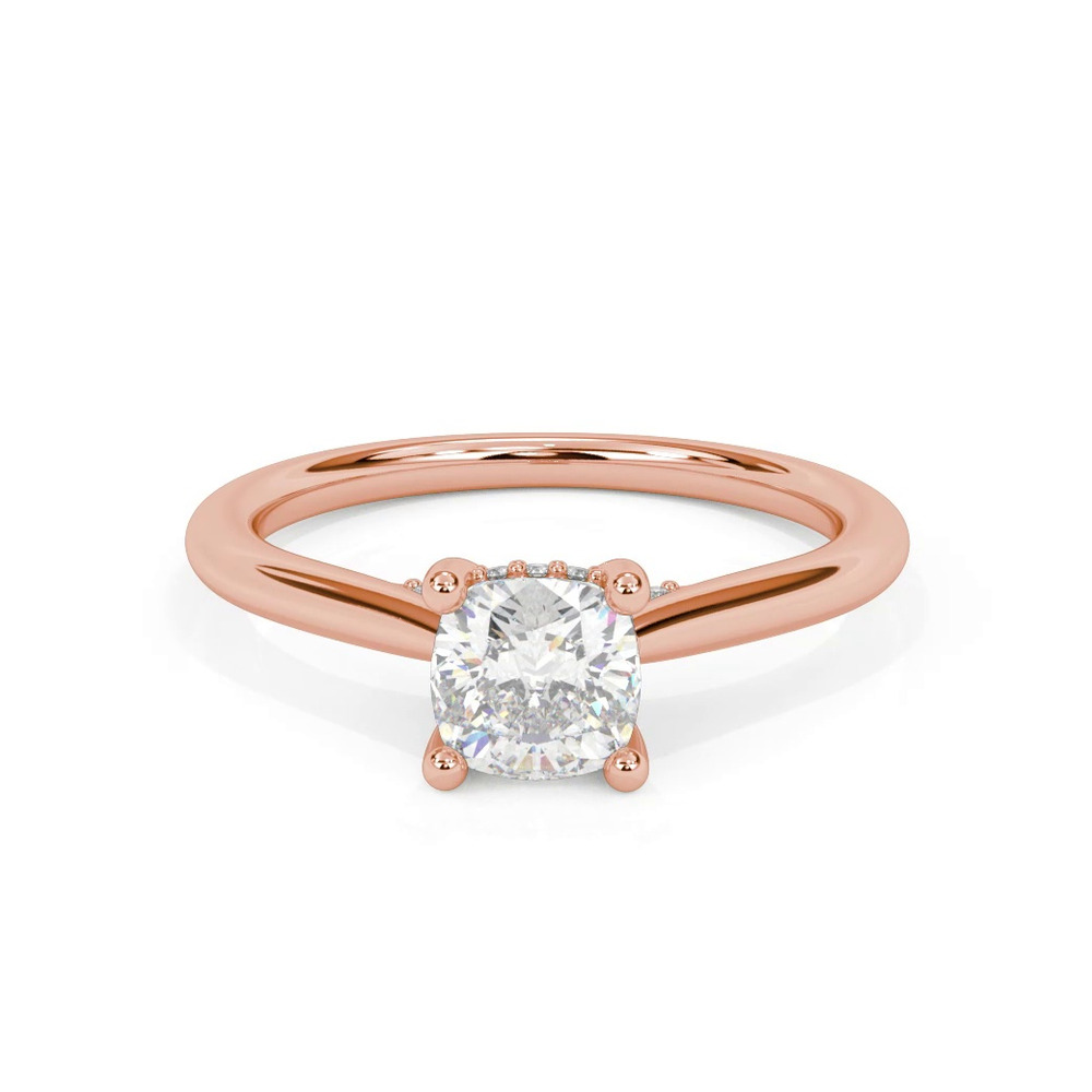 360 degree view of Kate Hidden Halo Diamond Engagement Ring