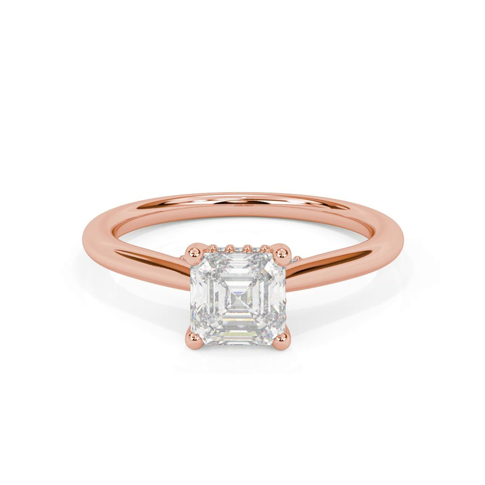 360 degree view of Kate Hidden Halo Diamond Engagement Ring