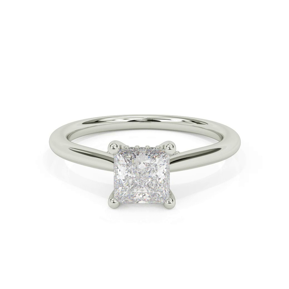 360 degree view of Kate Hidden Halo Diamond Engagement Ring