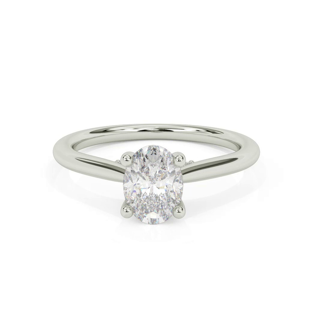 360 degree view of Kate Hidden Halo Diamond Engagement Ring