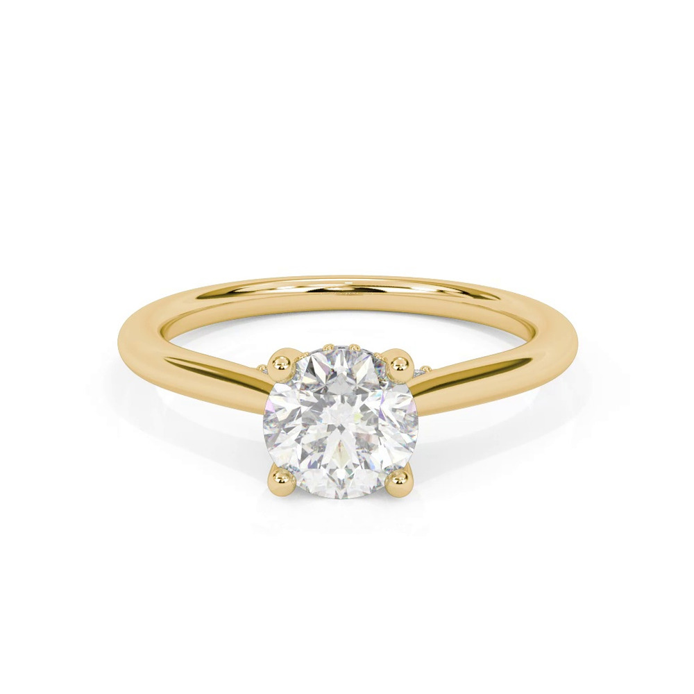 360 degree view of Kate Hidden Halo Diamond Engagement Ring