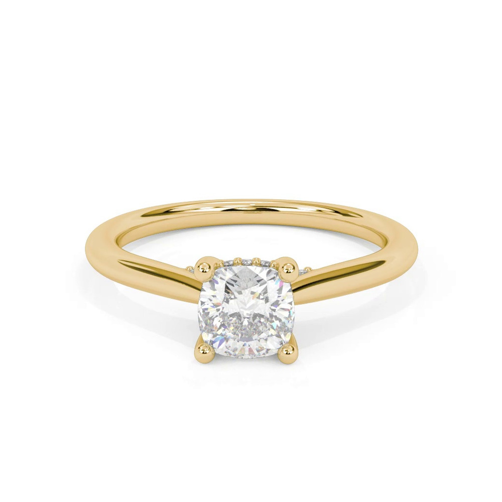 360 degree view of Kate Hidden Halo Diamond Engagement Ring