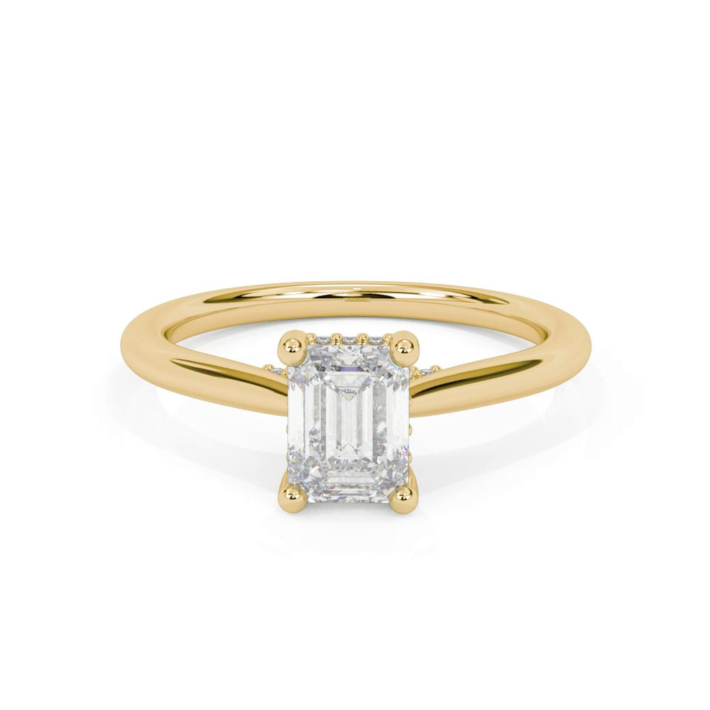 360 degree view of Kate Hidden Halo Diamond Engagement Ring