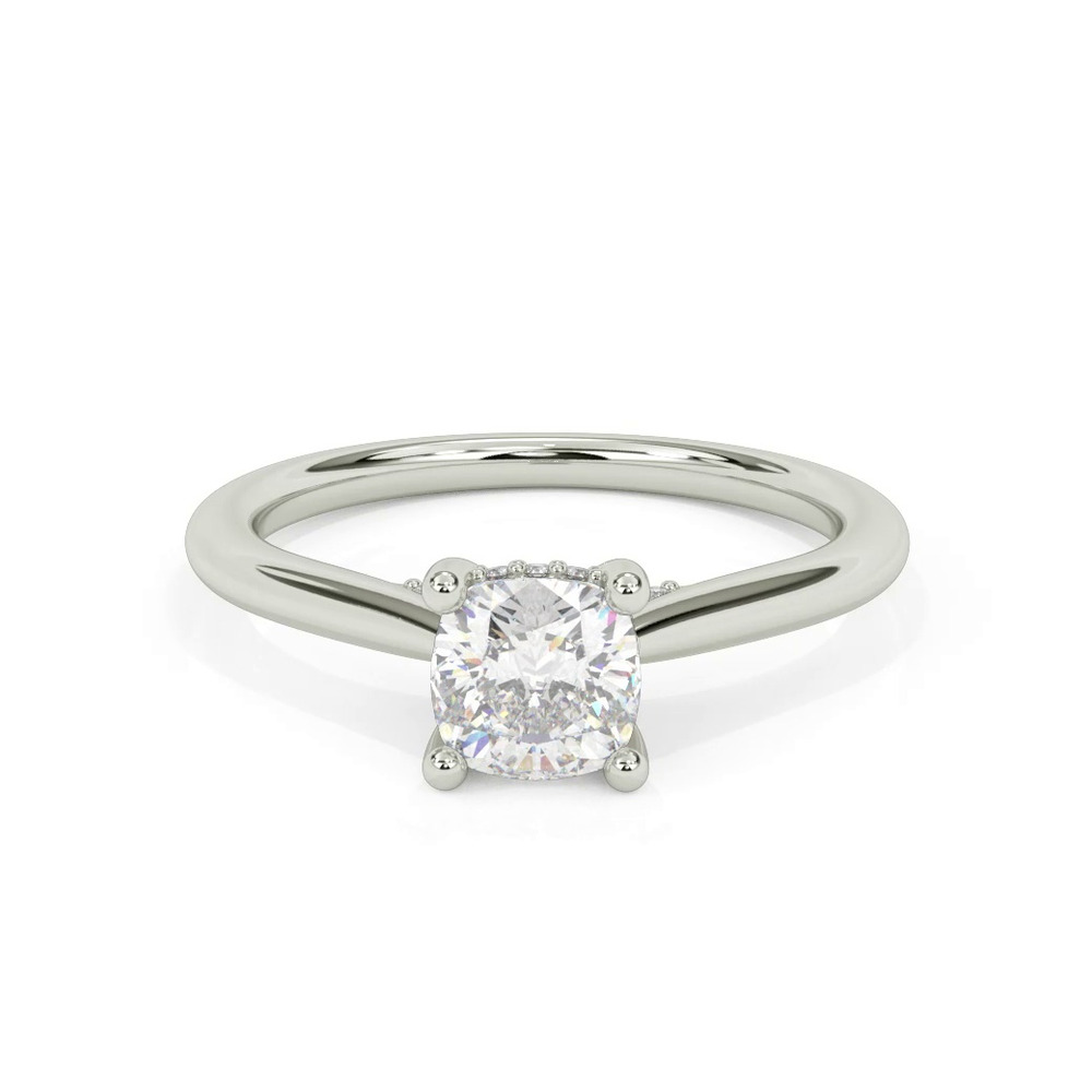 360 degree view of Kate Hidden Halo Diamond Engagement Ring