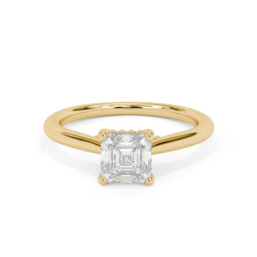 360 degree view of Kate Hidden Halo Diamond Engagement Ring