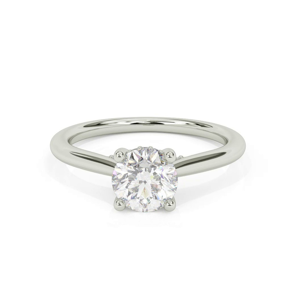360 degree view of Kate Hidden Halo Diamond Engagement Ring