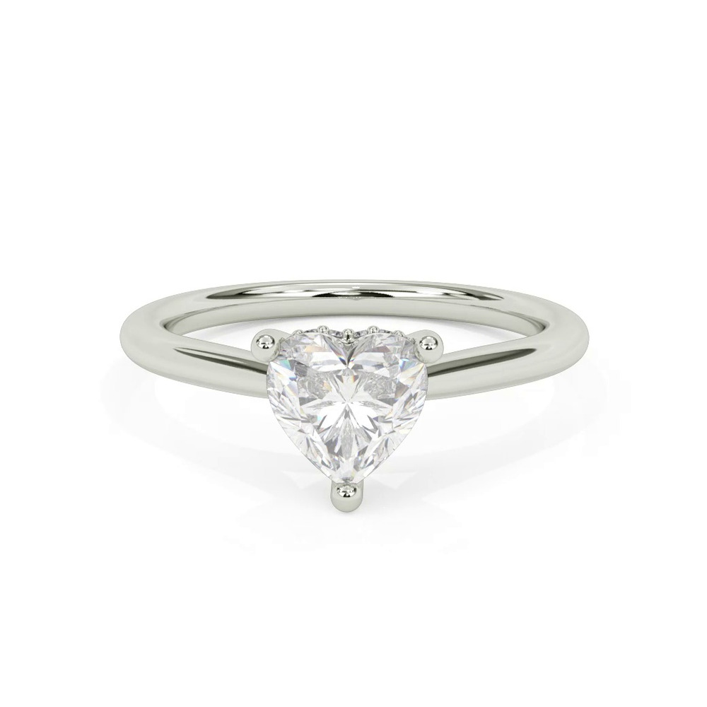 360 degree view of Kate Hidden Halo Diamond Engagement Ring