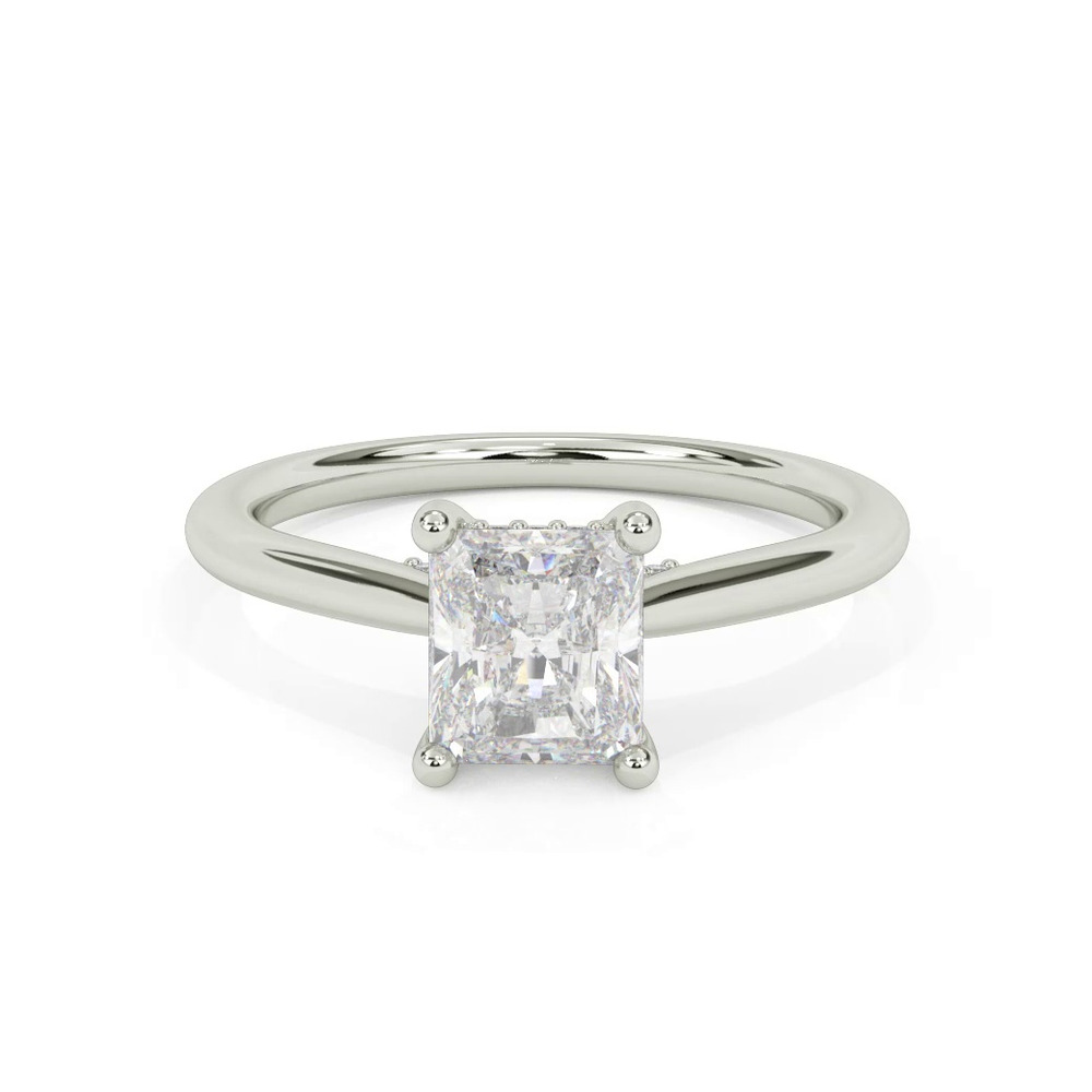 360 degree view of Kate Hidden Halo Diamond Engagement Ring