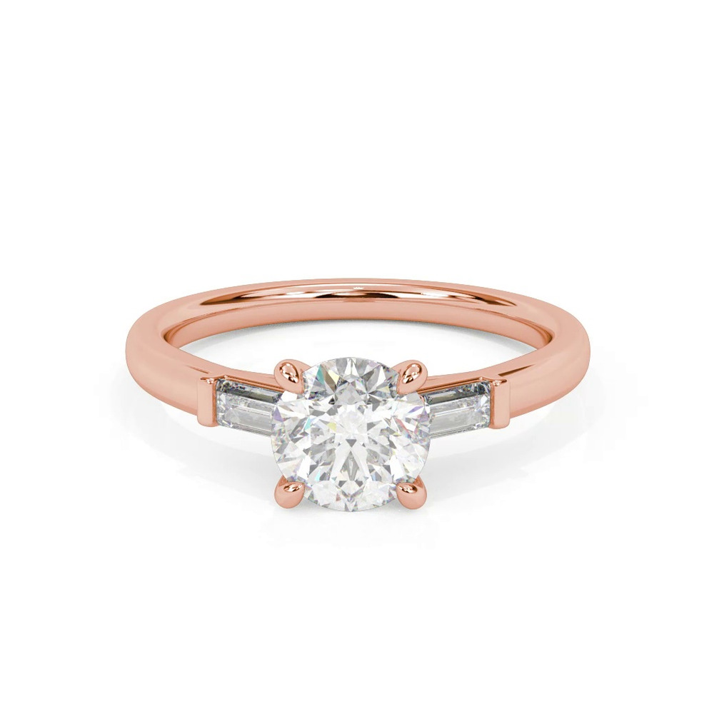 360 degree view of Luisa Classic 3-Stone Engagement Ring