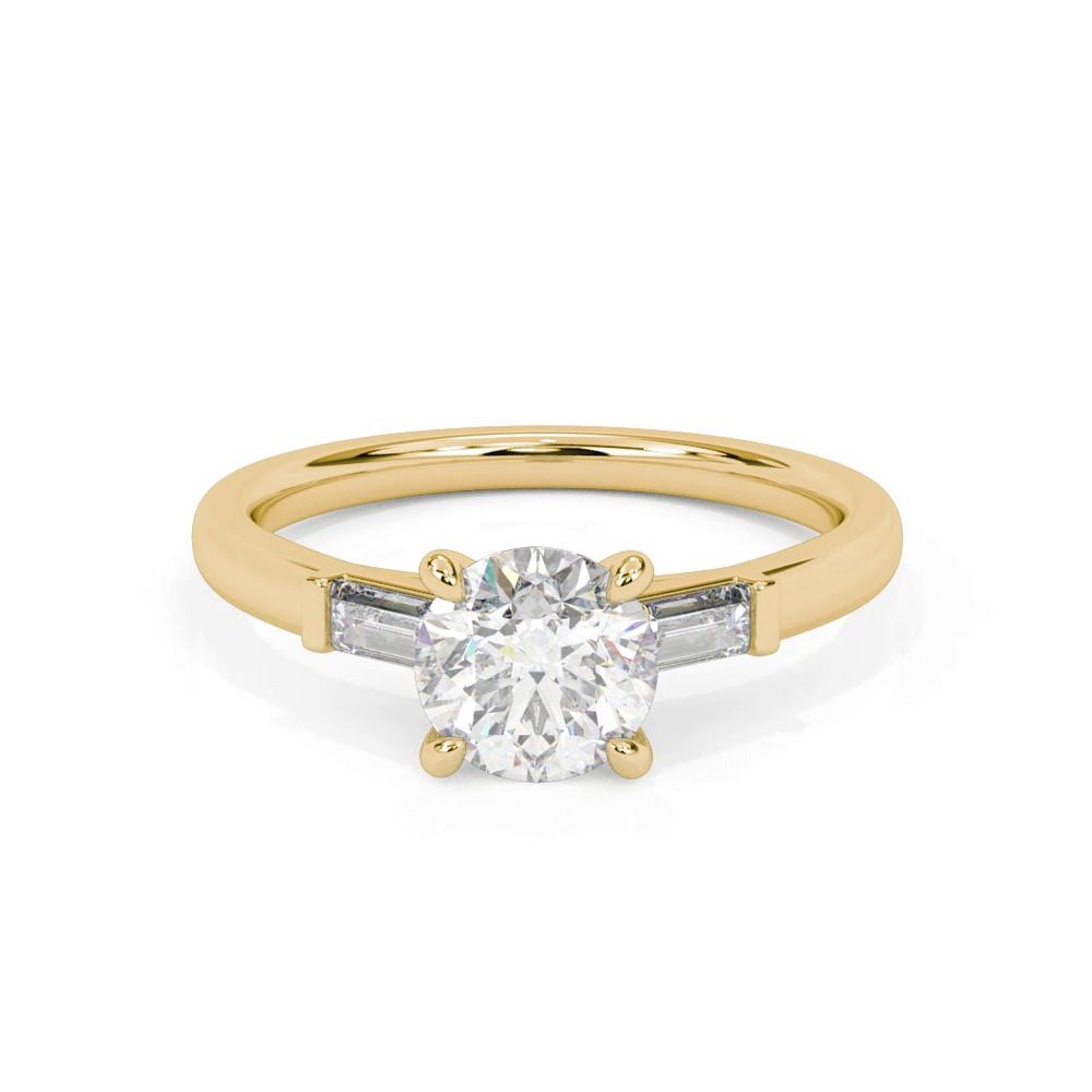 360 degree view of Luisa Classic 3-Stone Engagement Ring