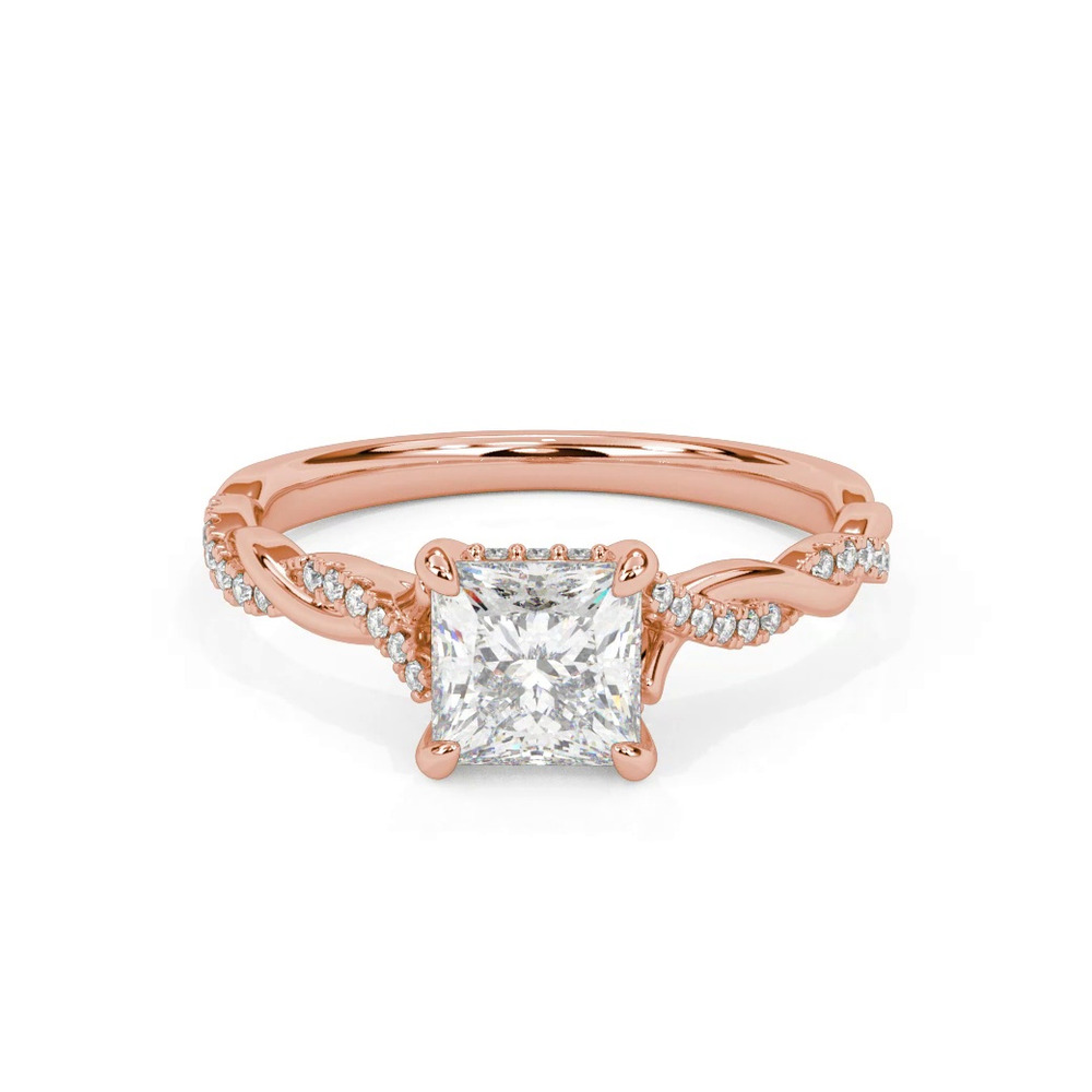 360 degree view of Kayleigh Diamond Twist Engagement Ring