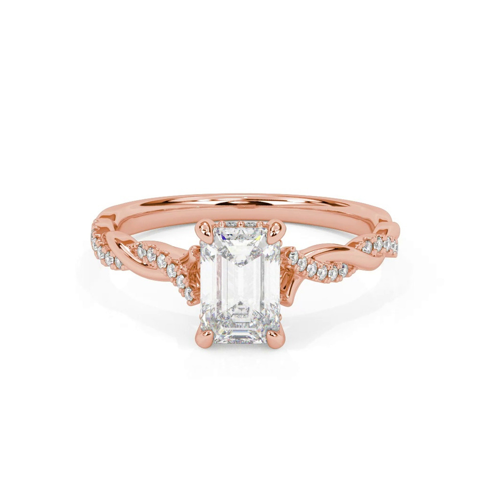 360 degree view of Kayleigh Diamond Twist Engagement Ring
