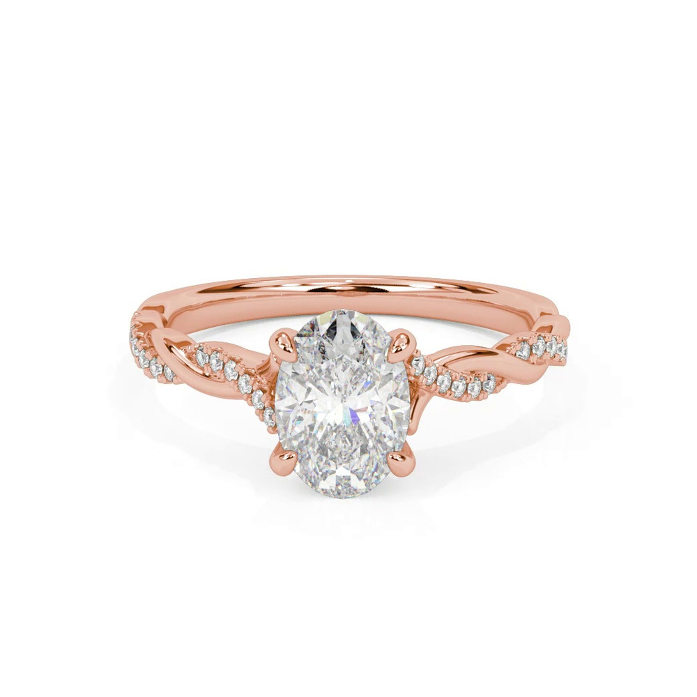 360 degree view of Kayleigh Diamond Twist Engagement Ring