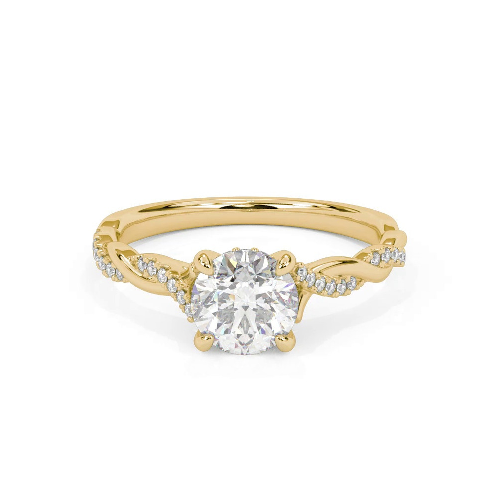 360 degree view of Kayleigh Diamond Twist Engagement Ring