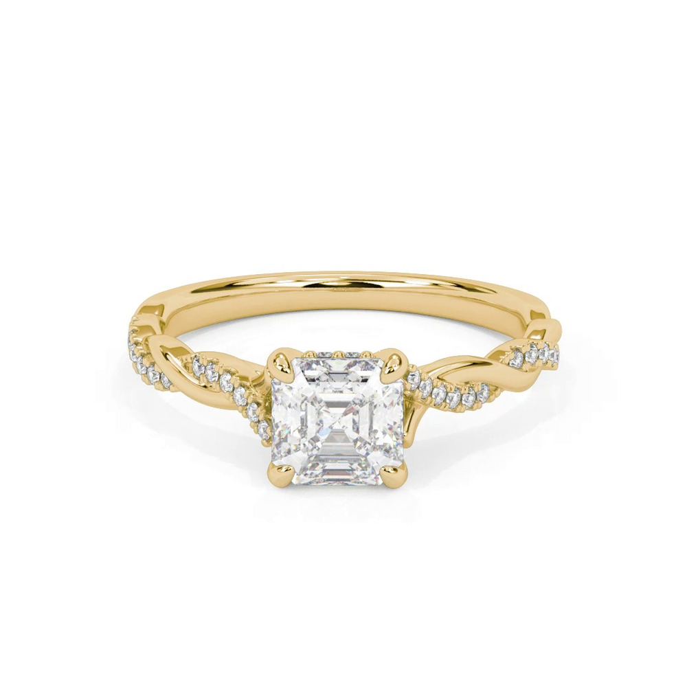 360 degree view of Kayleigh Diamond Twist Engagement Ring