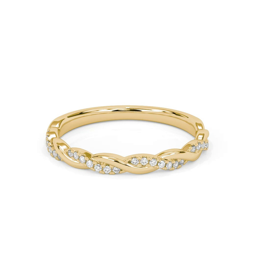 360 degree view of Kayleigh Lab Diamond Twist Band