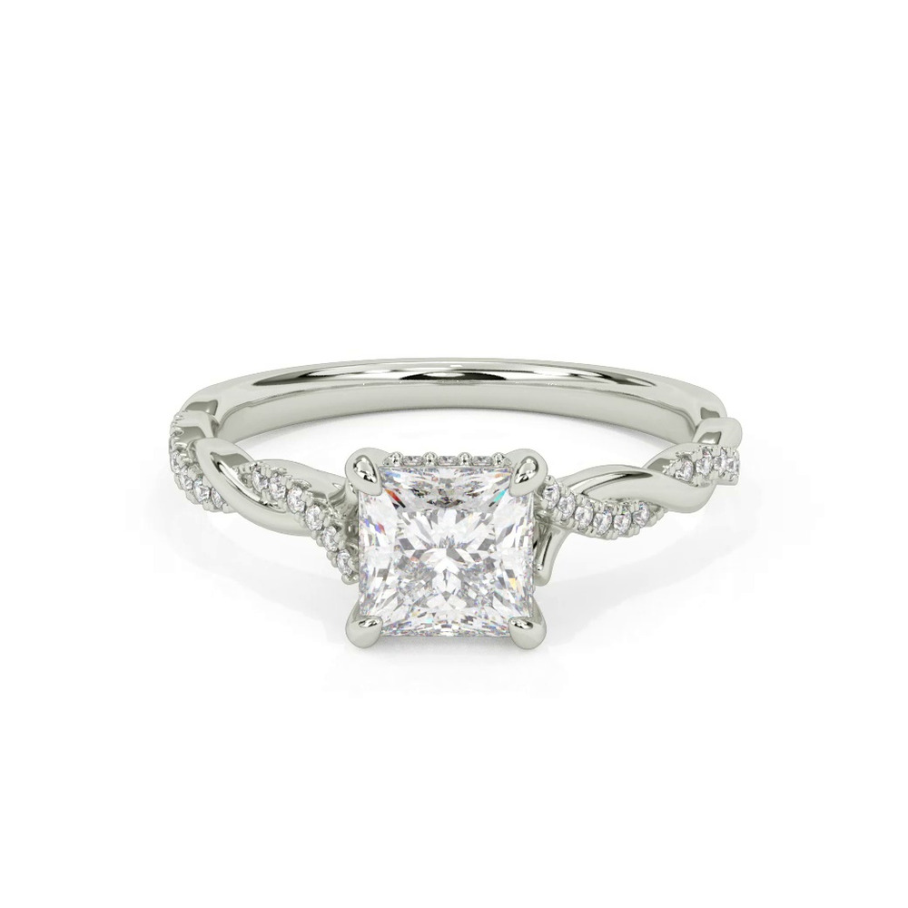 360 degree view of Kayleigh Diamond Twist Engagement Ring