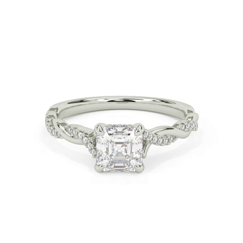 360 degree view of Kayleigh Diamond Twist Engagement Ring