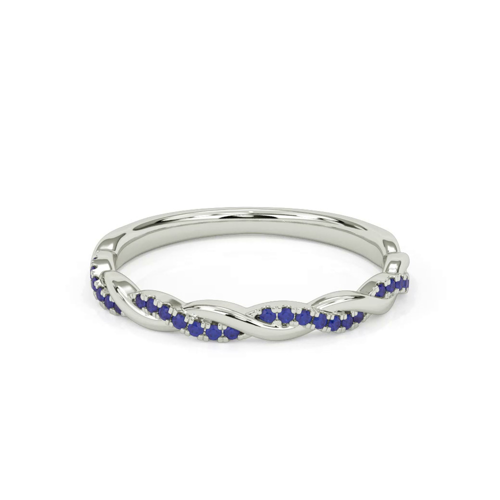 360 degree view of Kayleigh Sapphire Twist Band