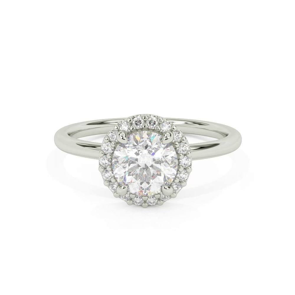 360 degree view of Debbie Classic Halo Engagement Ring