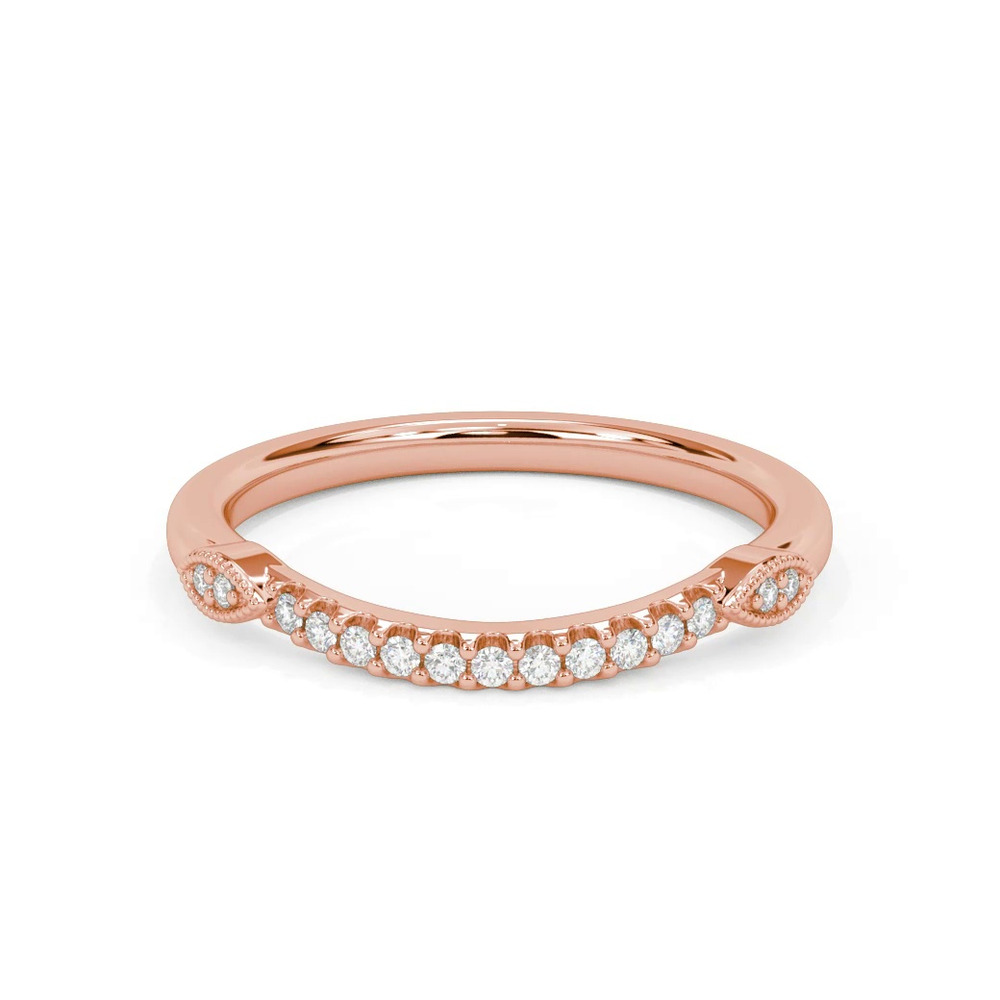 360 degree view of Kelly Contemporary Diamond Wedding Band