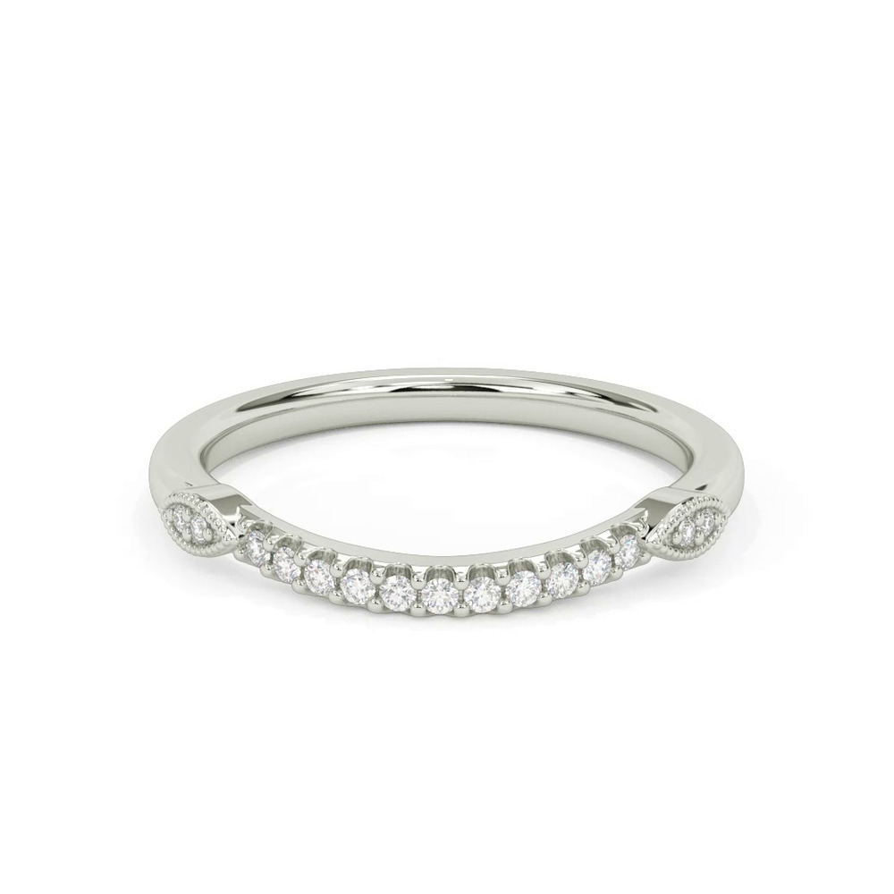360 degree view of Kelly Contemporary Diamond Wedding Band