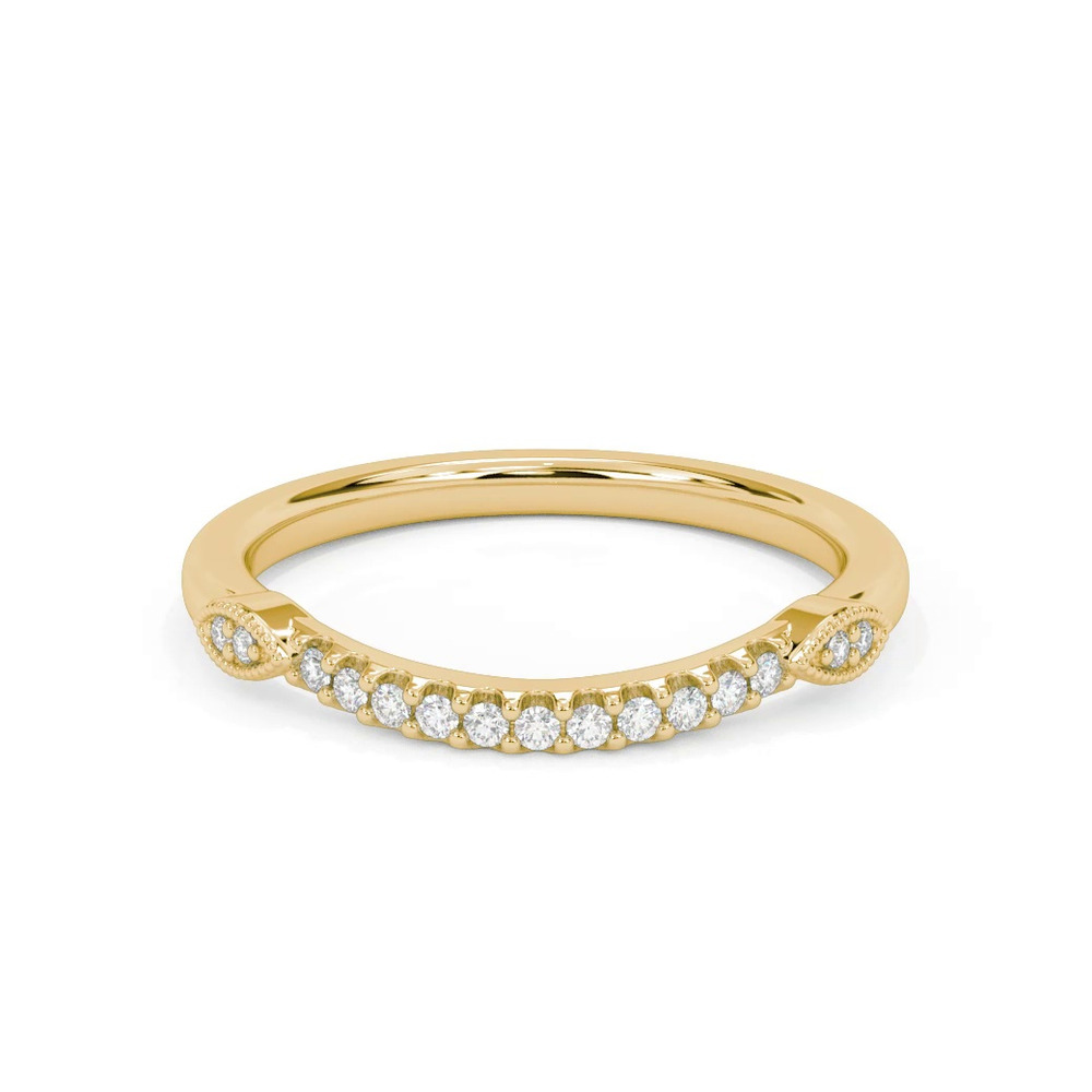 360 degree view of Kelly Contemporary Diamond Wedding Band