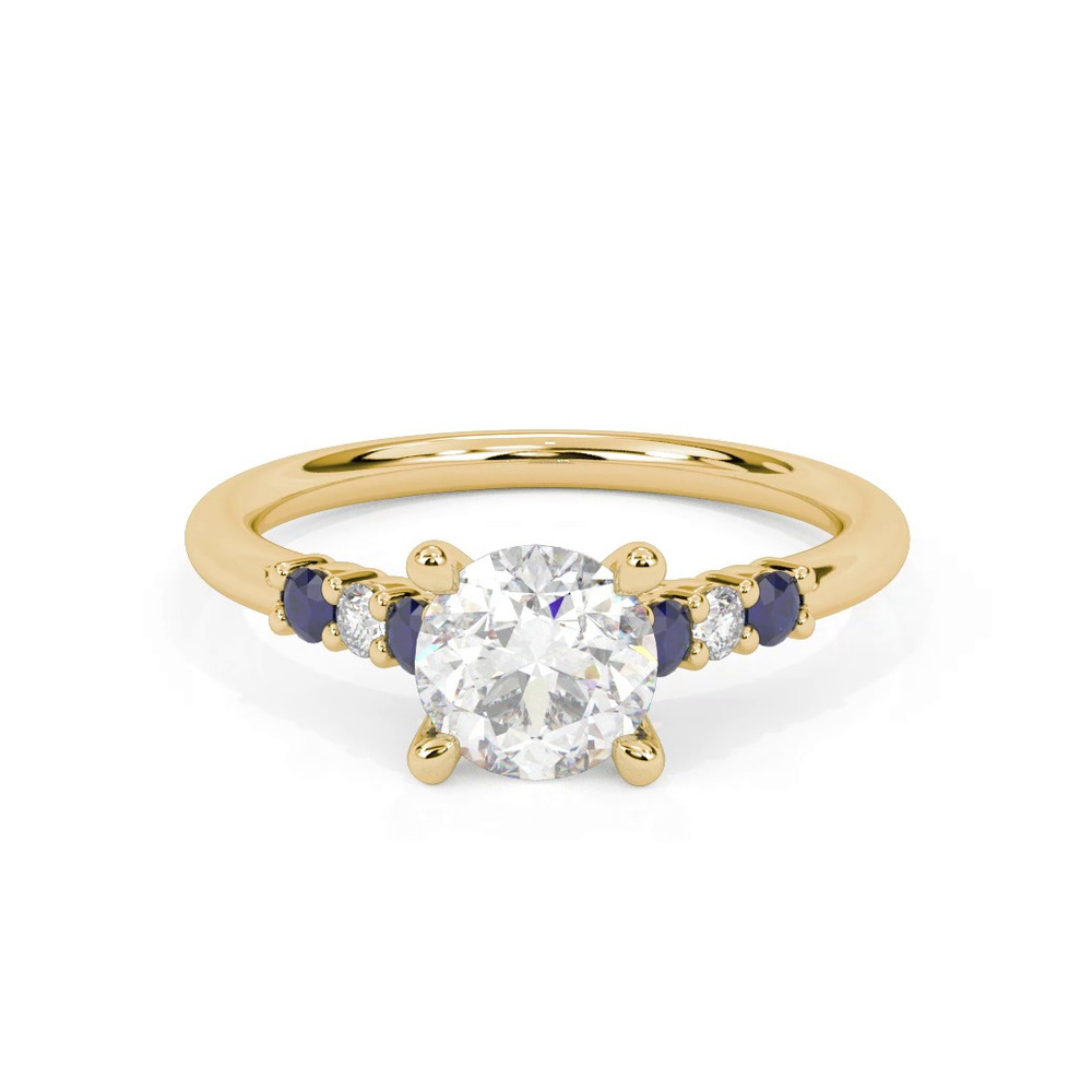 360 degree view of Harleigh Sapphire & Diamond Engagement Ring