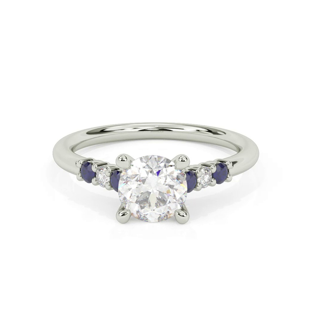 360 degree view of Harleigh Sapphire & Diamond Engagement Ring