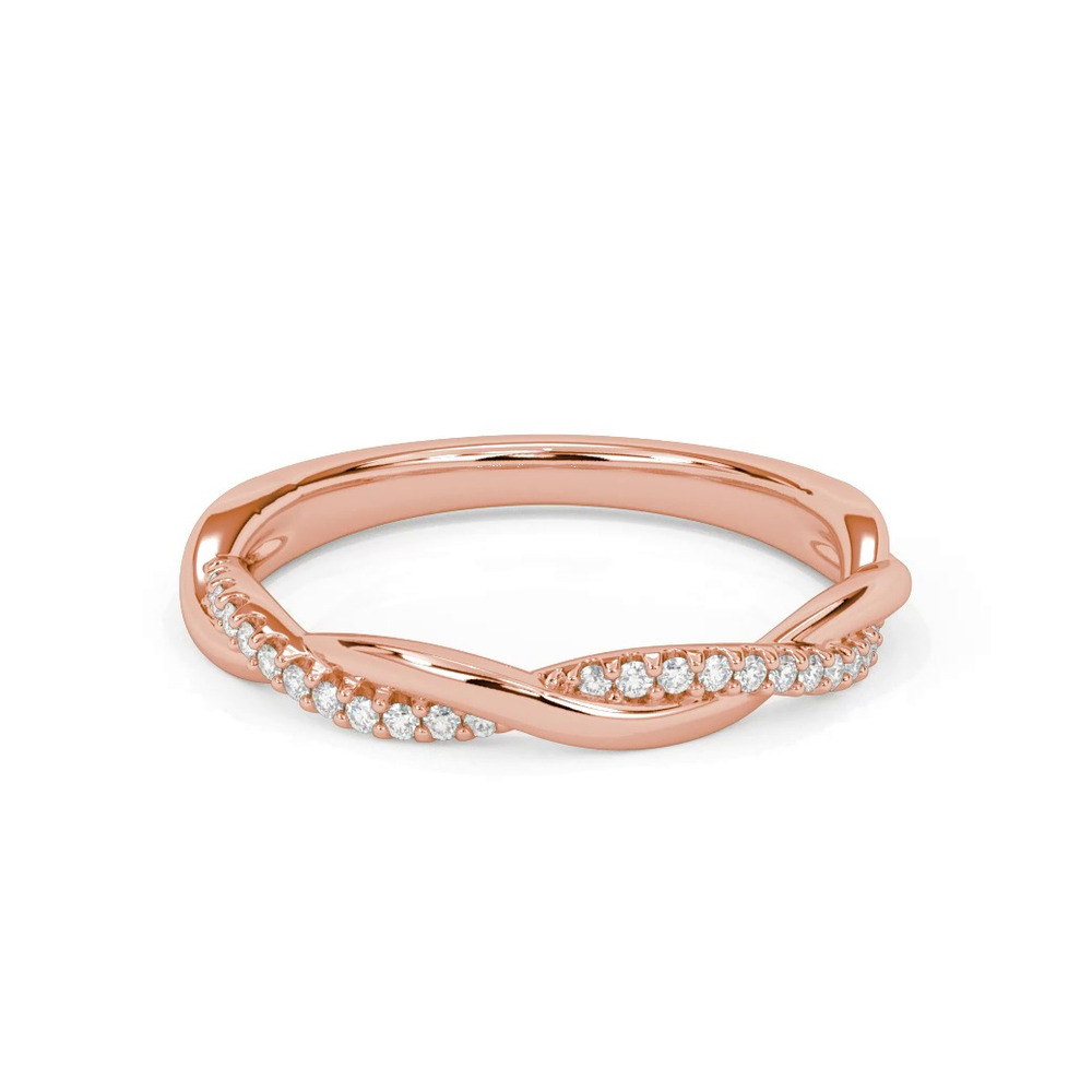 360 degree view of Mckenzie Diamond Twist Band