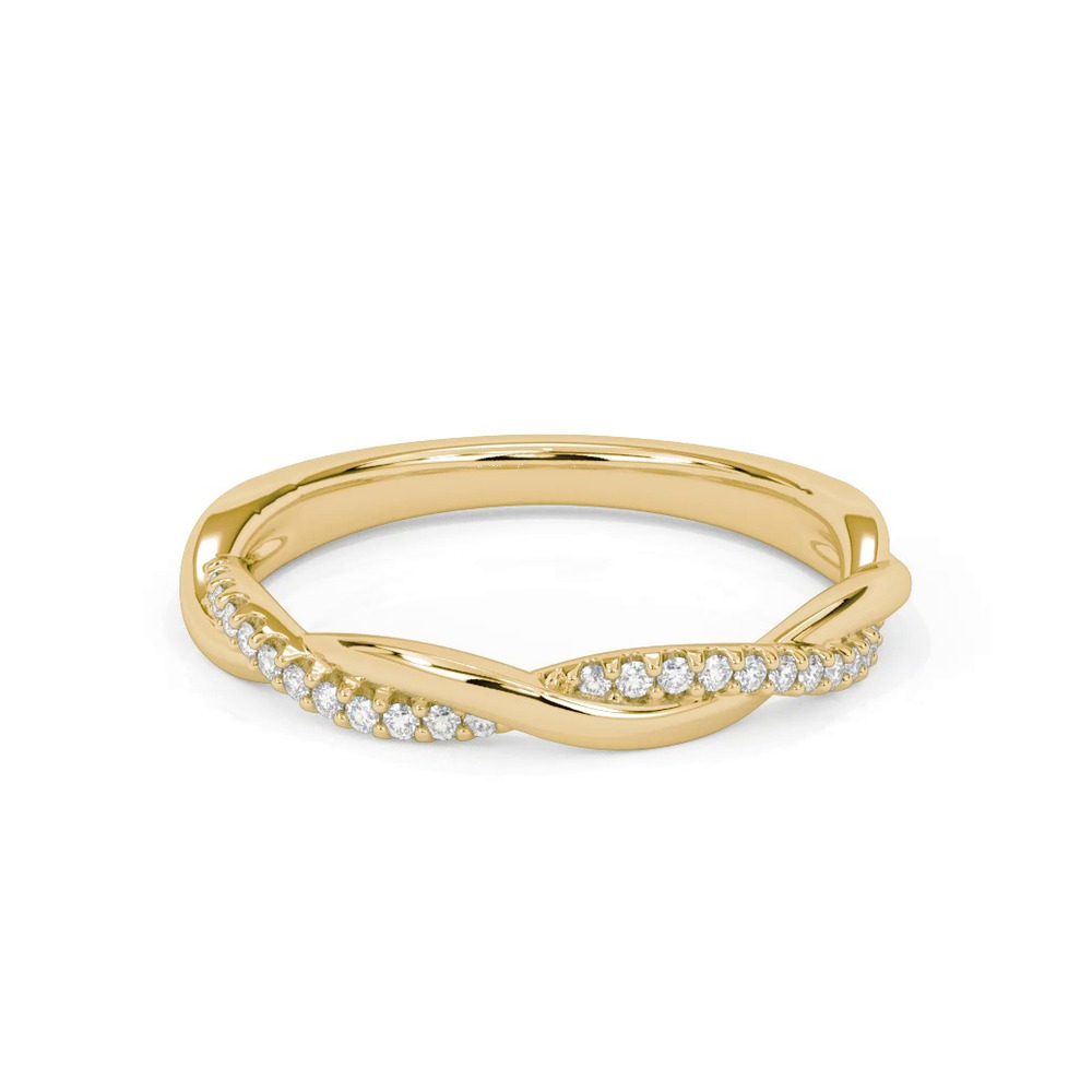 360 degree view of Mckenzie Diamond Twist Band