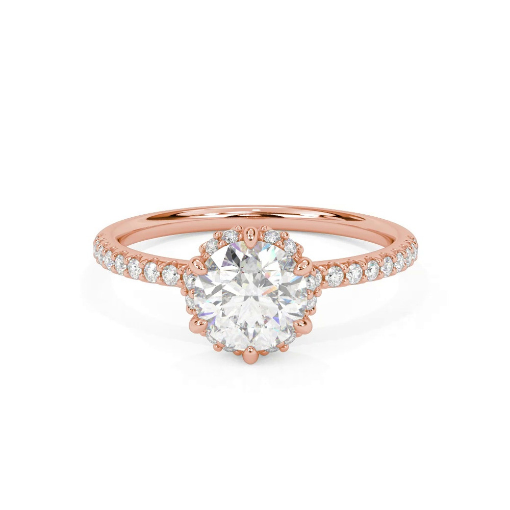 360 degree view of Elliott Diamond Halo Engagement Ring