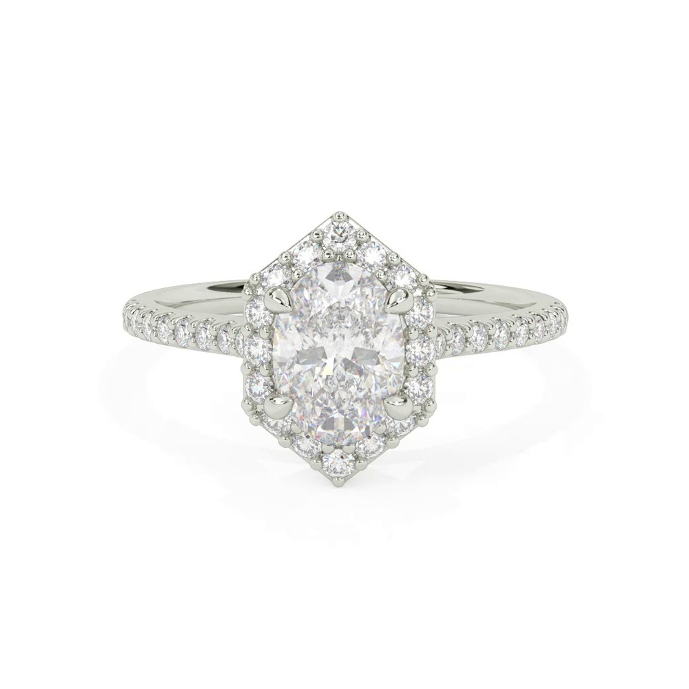 360 degree view of Lorelai Halo Engagement Ring