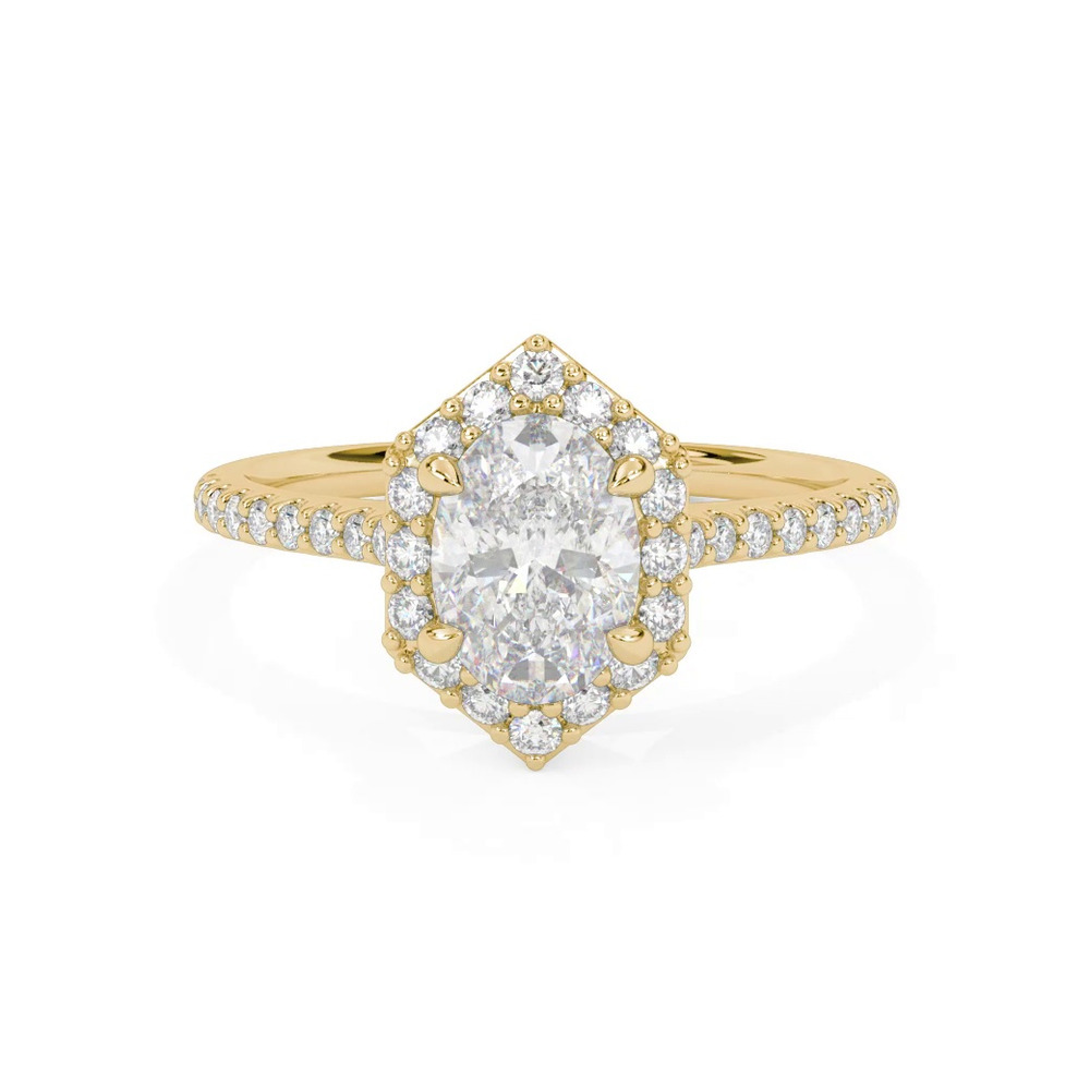 360 degree view of Lorelai Halo Engagement Ring