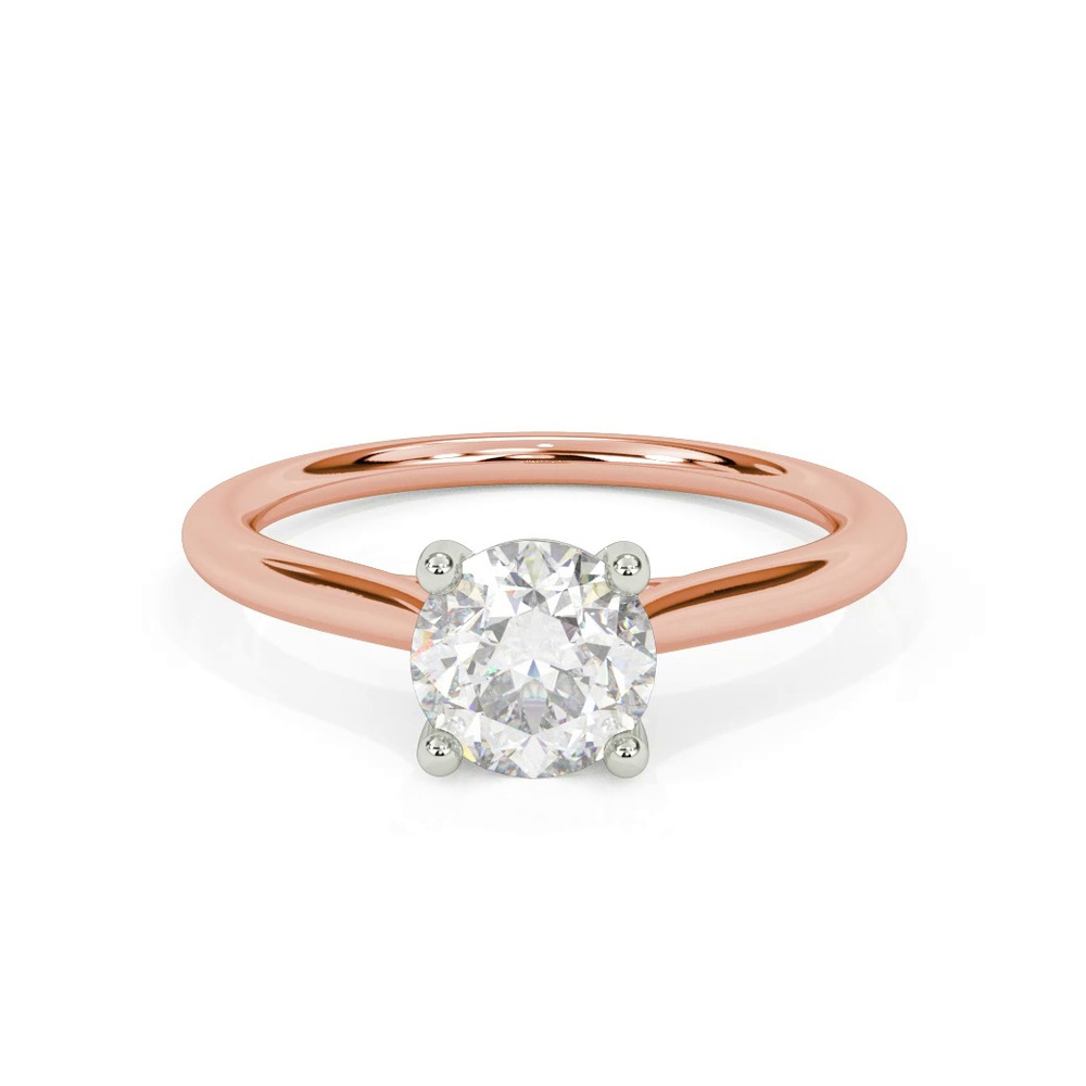 360 degree view of Delphina Two-Tone Solitaire