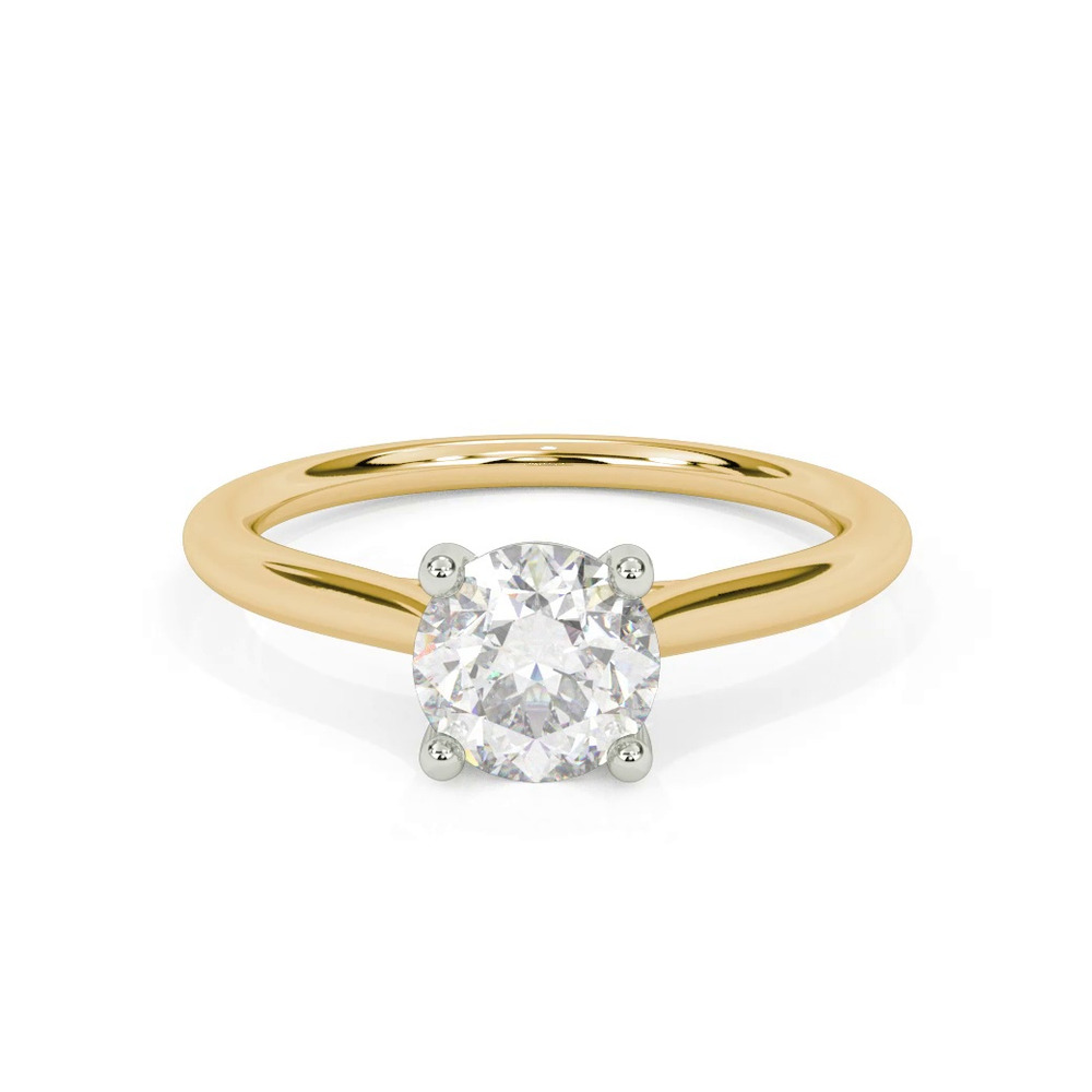 360 degree view of Delphina Two-Tone Solitaire