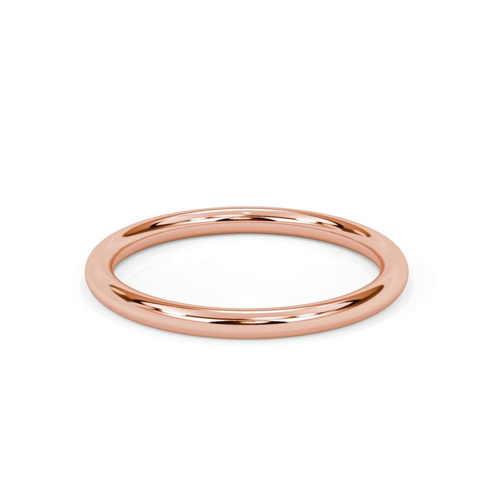 360 degree view of Blaine Polished Wedding Band
