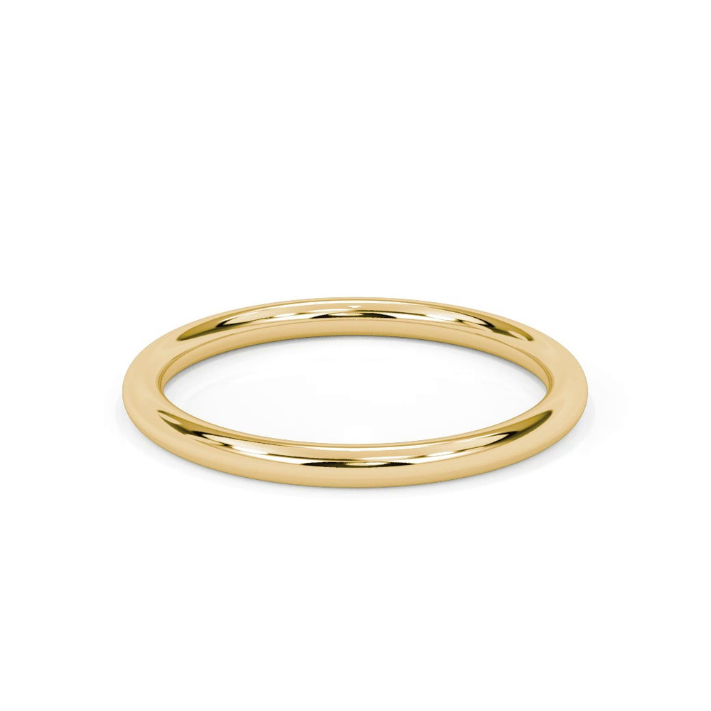 360 degree view of Blaine Polished Wedding Band