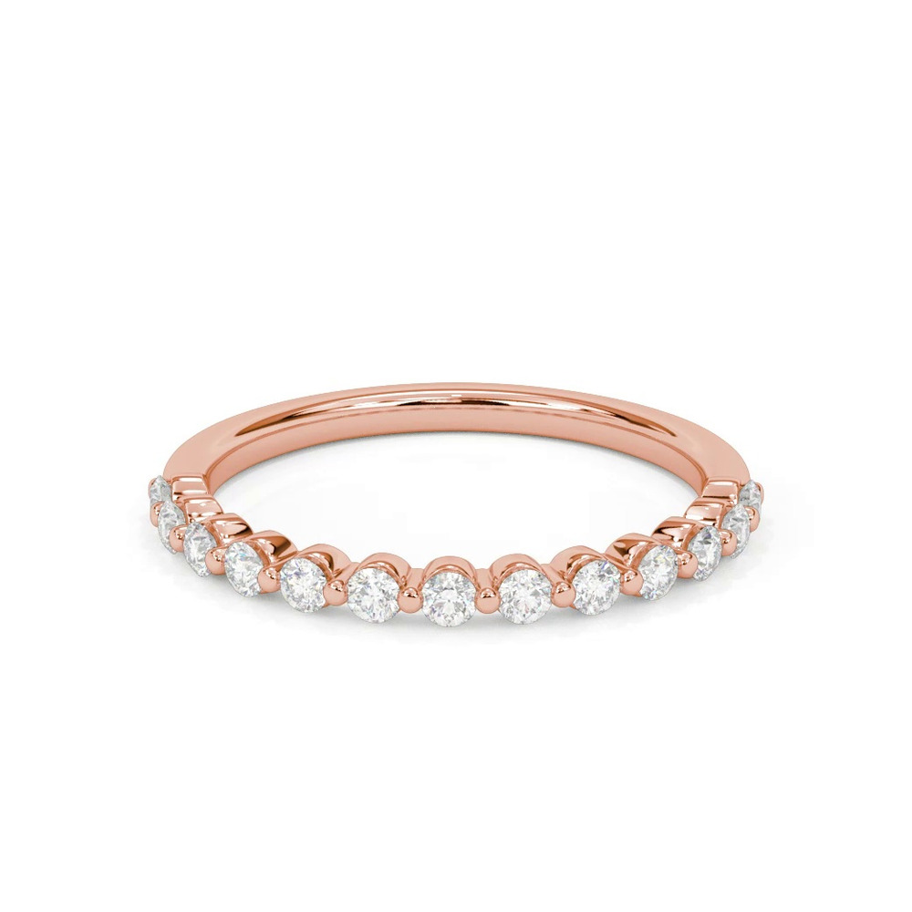 360 degree view of Bliss Shared Prong Diamond Band