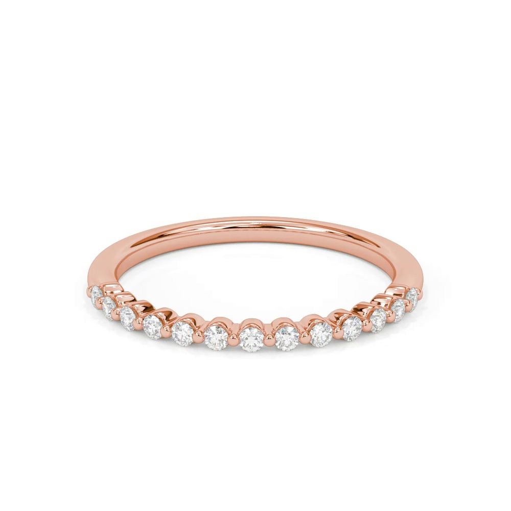 360 degree view of Bliss Petite Shared Prong Diamond Band