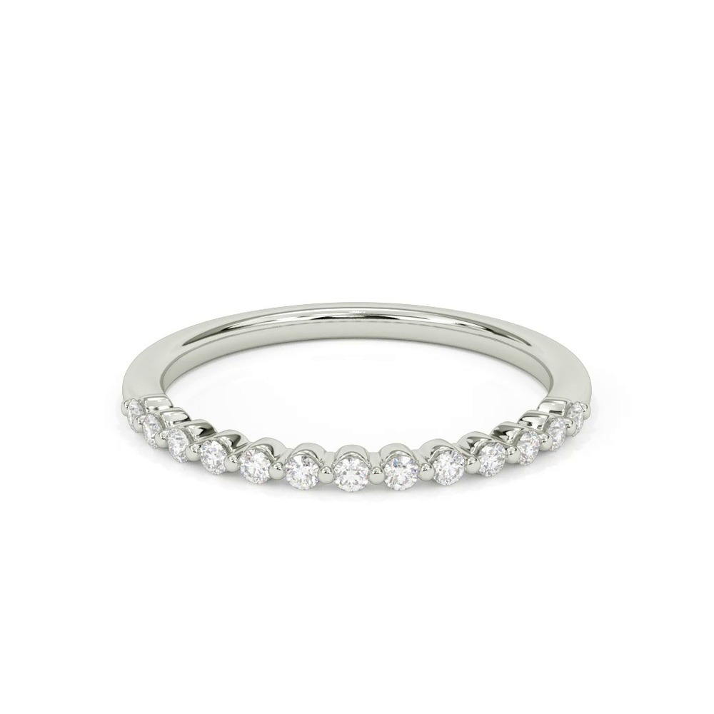 360 degree view of Bliss Petite Shared Prong Diamond Band
