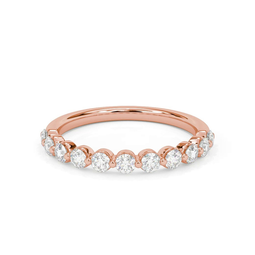 360 degree view of Bliss Grand Shared Prong Diamond Band