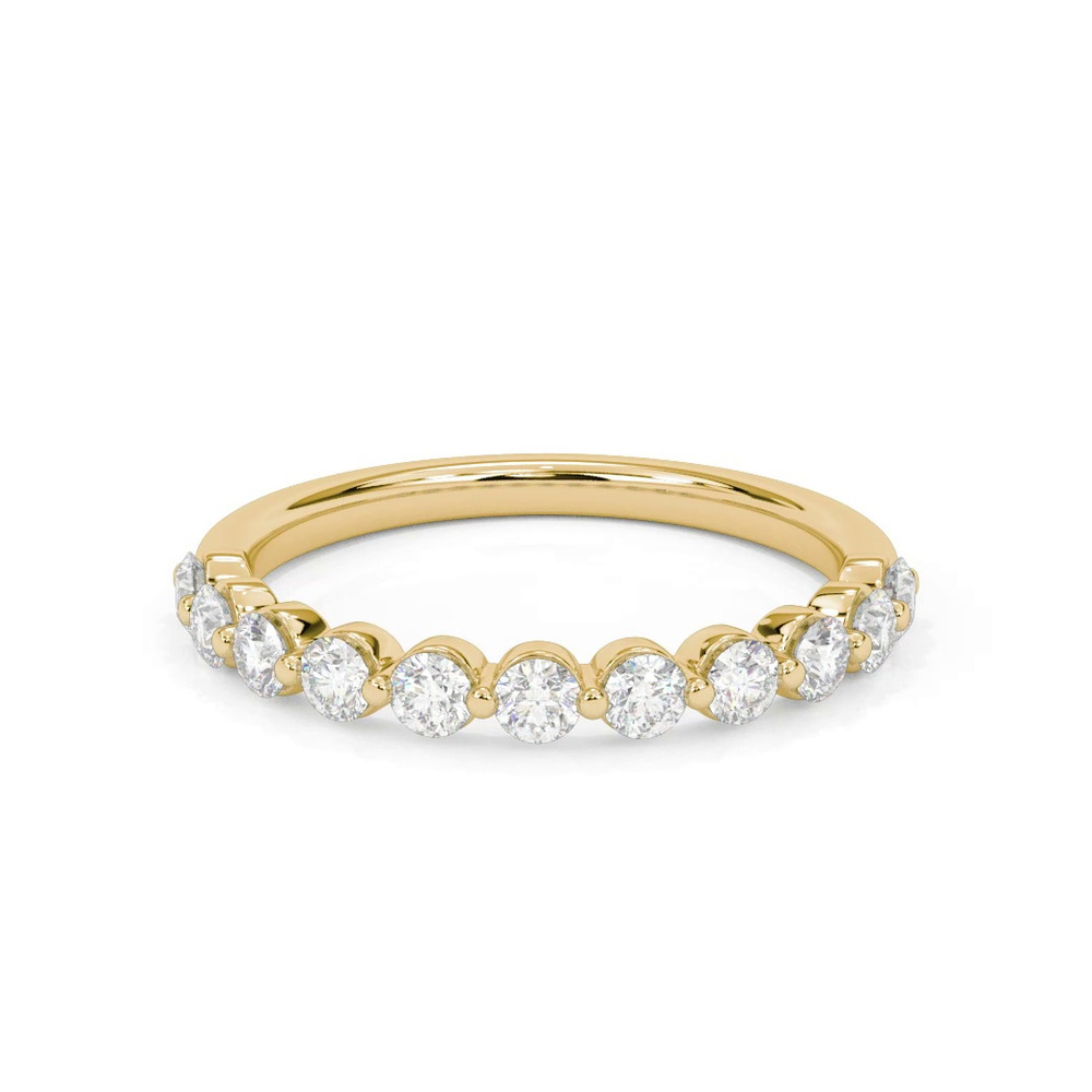 360 degree view of Bliss Grand Shared Prong Diamond Band